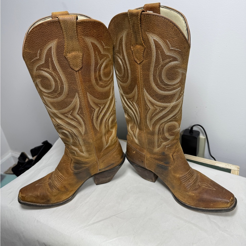 Durango Crush Jealousy Western Cowboy Boot in Tan Brown Women’s Size 6 - Picture 6 of 15